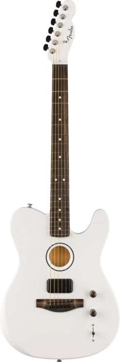 Fender Finneas Acoustasonic Player Telecaster, Satin Arctic White - Fender