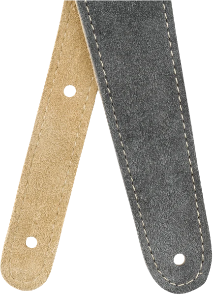 Fender Reversible Suede Strap, Gray/Tan, 2" - Fender 6 Fender Reversible Suede Strap, Gray/Tan, 2" - Fender - Image 6