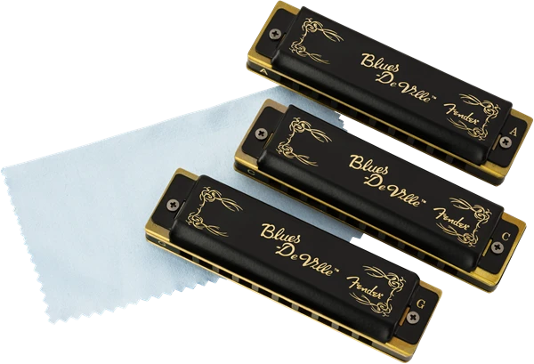 Fender Blues Deville Harmonicas 3-Pack With Case (Keys Of C, G And A) - Fender 4 Fender Blues Deville Harmonicas 3-Pack With Case (Keys Of C, G And A) - Fender - Image 4