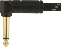 Fender Deluxe Series Instrument Cable, Straight/Angle, 25' - Black Tweed - Fender -Zedem Sale Store 0990820077 merch dtl 002 nr