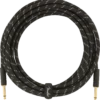 Fender Deluxe Series Instrument Cable, Straight/Straight, 18.6' - Black Tweed - Fender -Zedem Sale Store 0990820080 merch frt 002 nr