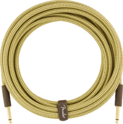 Fender Deluxe Series Instrument Cable, Straight/Straight, 18.6' - Tweed - Fender