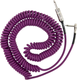 Fender Hendrix Voodoo Child Coil Instrument Cable, Straight/Angle, 30' - Purple - Fender