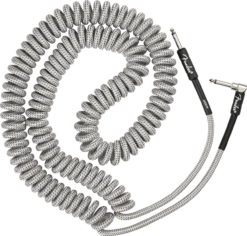 Fender Professional Series Coil Cable, 30' - White Tweed - Fender