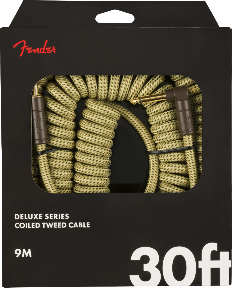 Fender Deluxe Coil Cable, 30' - Tweed - Fender 2 Fender Deluxe Coil Cable, 30' - Tweed - Fender - Image 2