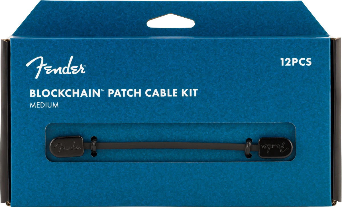 Fender Fender Blockchain Patch Cable Kit, Black, Medium - Fender 2 Fender Fender Blockchain Patch Cable Kit, Black, Medium - Fender - Image 2