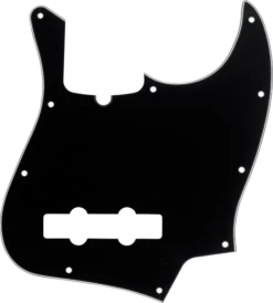 Fender Pickguard, Jazz Bass®, 10-Hole Mount (with Truss Rod Notch), B/W/B, 3-Ply - Fender