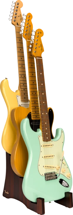 Fender - Deluxe Wooden 3-Tier Multi Stand - Fender -Zedem Sale Store 0991829001 fen acc dtl 3 nr