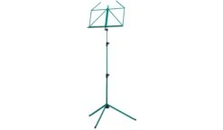K&M 3 Piece Folding Music Stand, Green - K-M