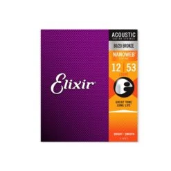 Elixir Acoustic Nanoweb 80/20 - Light 12-53 - Elixir