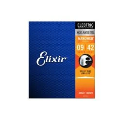 Elixir Electric Guitar Strings Nanoweb Super Light 9-42 - Elixir