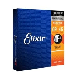 Elixir Electric Guitar Strings Nanoweb Custom Light 9-46 - Elixir