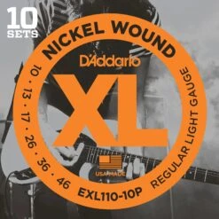 D'Addario EXL110-10P Propack XL Regular Light 10-46 - D'Addario