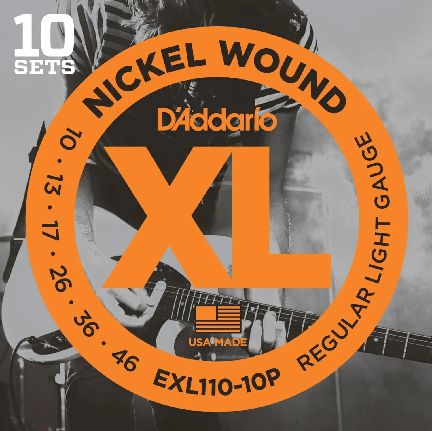 D'Addario EXL110-10P Propack XL Regular Light 10-46 - D'Addario 1 D'Addario EXL110-10P Propack XL Regular Light 10-46 - D'Addario