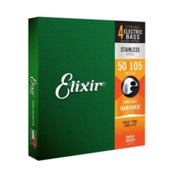 Elixir Bass Nanoweb Stainless Steel 4 Str Med 50-105 - Elixir
