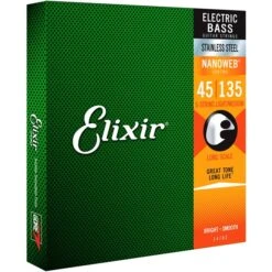 Elixir Bass Nanoweb Stainless Steel 5 Str Light-Med 45-135 - Elixir