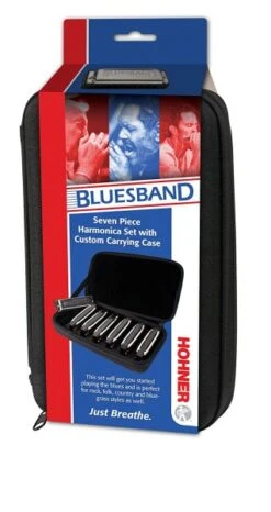 Hohner Blues Band Harmonica 7 Pack - Hohner -Zedem Sale Store 1501 72