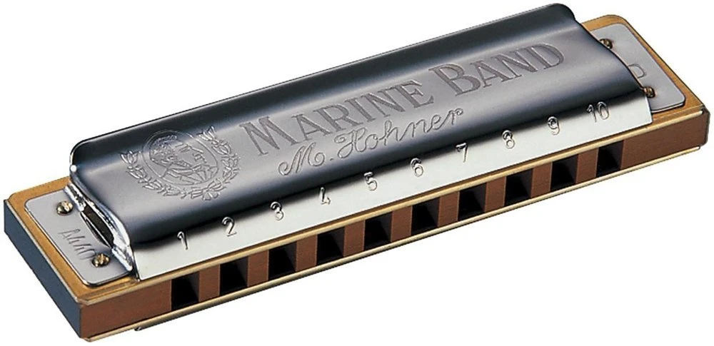 Hohner Marine Band 1896 Classic Harmonica - Bb - Hohner 2 Hohner Marine Band 1896 Classic Harmonica - Bb - Hohner - Image 2