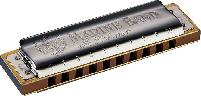 Hohner Marine Band 1896 Classic Harmonica In B Key - Hohner 2 Hohner Marine Band 1896 Classic Harmonica In B Key - Hohner - Image 2