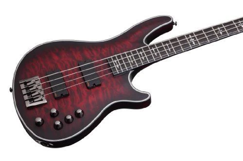 Schecter Hellraiser Extreme-4 Crimson Red Burst Satin - Schecter 5 Schecter Hellraiser Extreme-4 Crimson Red Burst Satin - Schecter - Image 5