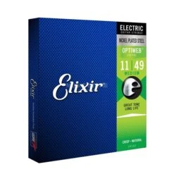 Elixir Electric Guitar Strings Optiweb Med 11-49 - Elixir