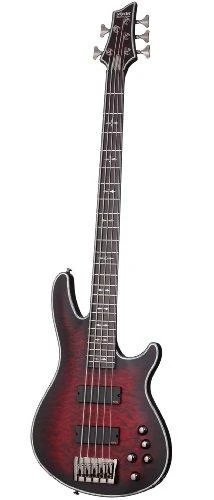 Schecter Hellraiser Extreme-5 Crimson Red Burst Satin - Schecter