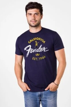 Fender Baja Blue T-Shirt, Blue, XL - Fender