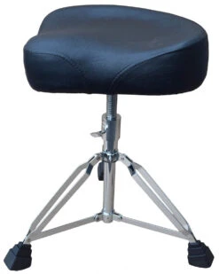 Viper Leather Top Bike Seat Drum Throne, Black - Viper