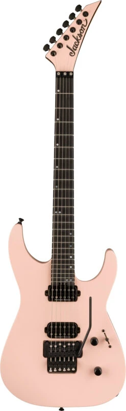 Jackson American Series Virtuoso, Streaked Ebony Fingerboard, Satin Shell Pink - Jackson
