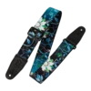 Levy's Nature Series 2" Wide Polyester Guitar Strap, Blue Flower - Levy's