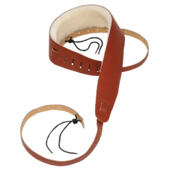 Levy's Banjo Master Series 2 1/2" Wide Genuine Leather Banjo Strap, Walnut - Levy's
