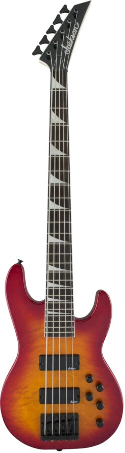 Jackson JS Series Concert Bass JS3VQ, Amaranth Fingerboard, Cherry Burst - Jackson
