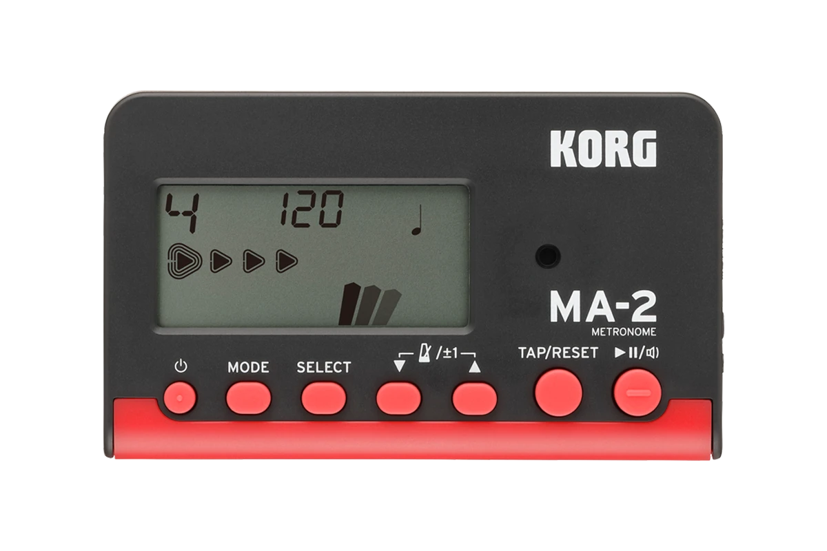 Korg MA2BKRD Digital LCD Metronome - Black/Red - Korg 1 Korg MA2BKRD Digital LCD Metronome - Black/Red - Korg