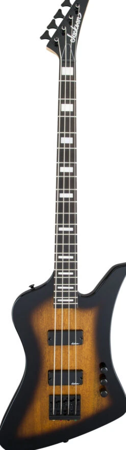 Jackson JS Series Kelly Bird Bass IV JS2, Amaranth Fingerboard, Tobacco Burst - Jackson