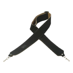 Levy's Banjo Master Series 2" Wide Suede Banjo Strap, Black - Levy's