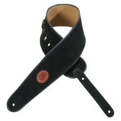 Levy's Signature Suede Series 4" Wide Bass Guitar Strap, Black - Levy's