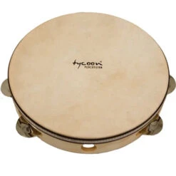 Tycoon Tambourine W/ Head Single Row - Tycoon