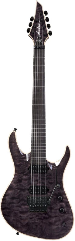 Jackson USA Signature Chris Broderick Soloist 7, Ebony Fingerboard, Transparent Black - Jackson
