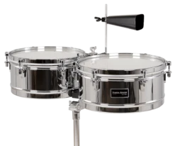 Gon Bops Fiesta Timbale Set - Chrome - 13"/14" - Gon Bops