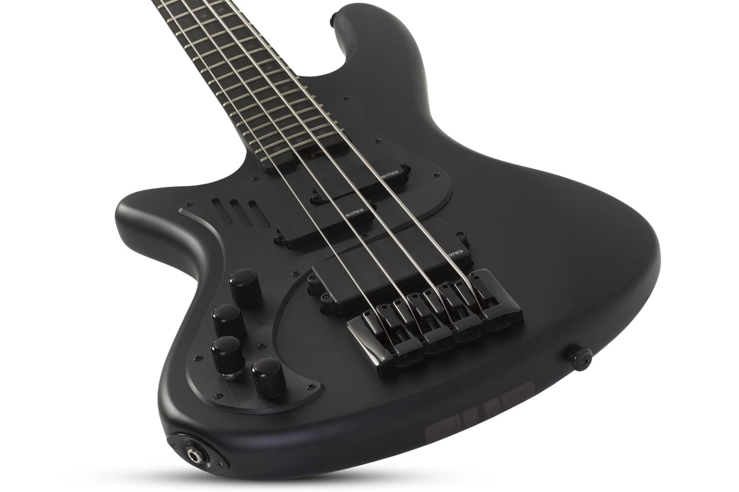 Schecter Stiletto-4 Stealth Pro Left-Handed Satin Black - Schecter 2 Schecter Stiletto-4 Stealth Pro Left-Handed Satin Black - Schecter - Image 2