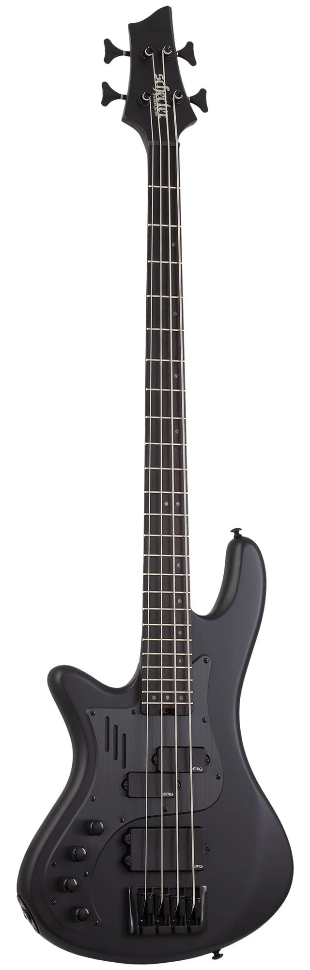 Schecter Stiletto-4 Stealth Pro Left-Handed Satin Black - Schecter 1 Schecter Stiletto-4 Stealth Pro Left-Handed Satin Black - Schecter