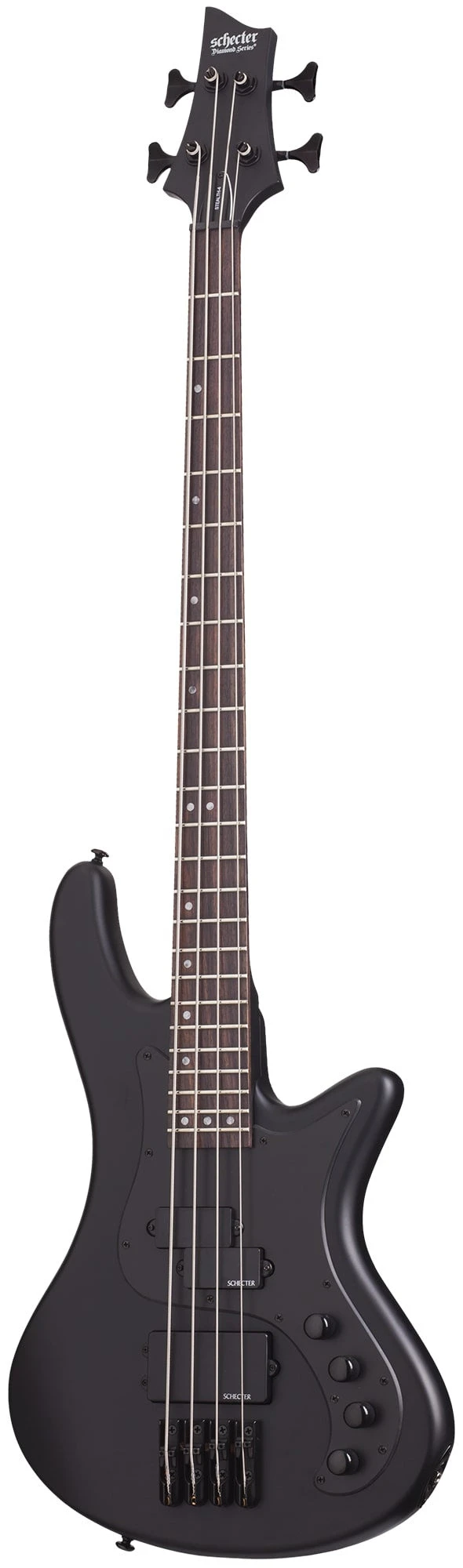Schecter Stiletto Stealth-4 Satin Black - Schecter 1 Schecter Stiletto Stealth-4 Satin Black - Schecter