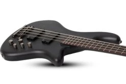 Schecter Stiletto Studio-8 See Thru Black Satin - Schecter -Zedem Sale Store 2742 SHC hqw angle