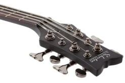 Schecter Stiletto Studio-8 See Thru Black Satin - Schecter -Zedem Sale Store 2742 SHC hqw top