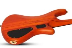 Schecter Stiletto Studio-4 FL Left-Handed Honey Satin - Schecter -Zedem Sale Store 2765 SHC hqw angle