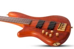 Schecter Stiletto Studio-4 FL Left-Handed Honey Satin - Schecter -Zedem Sale Store 2765 SHC hqw angle2