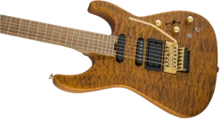 Jackson USA Signature Phil Collen PC1 Satin Stain, Caramelized Flame Maple Fingerboard, Satin Transparent Amber - Jackson 22 Jackson USA Signature Phil Collen PC1 Satin Stain, Caramelized Flame Maple Fingerboard, Satin Transparent Amber - Jackson -Zedem Sale Store 2803152873 gtr cntbdyleft 001 nr