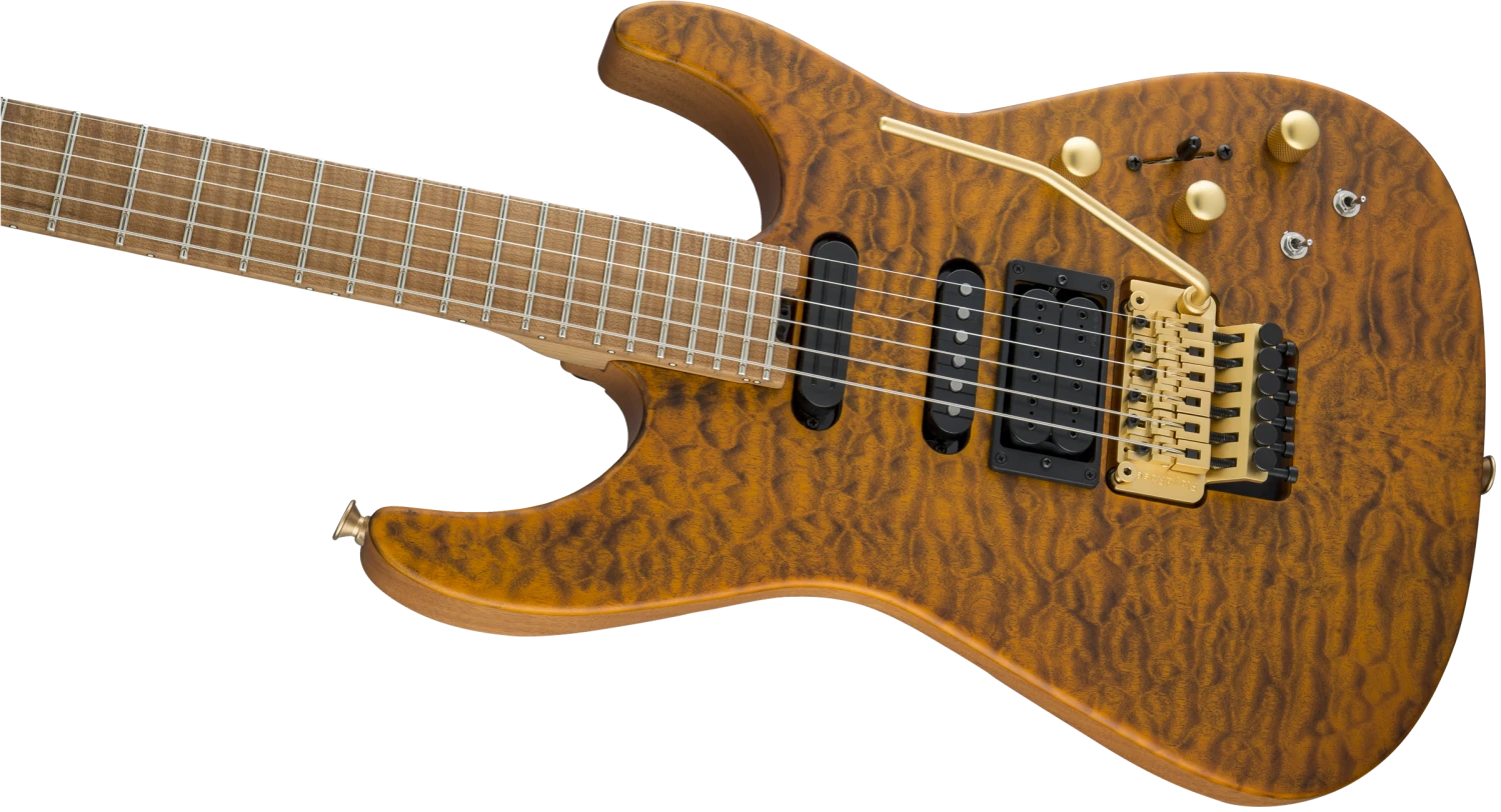 Jackson USA Signature Phil Collen PC1 Satin Stain, Caramelized Flame Maple Fingerboard, Satin Transparent Amber - Jackson 14 Jackson USA Signature Phil Collen PC1 Satin Stain, Caramelized Flame Maple Fingerboard, Satin Transparent Amber - Jackson - Image 14