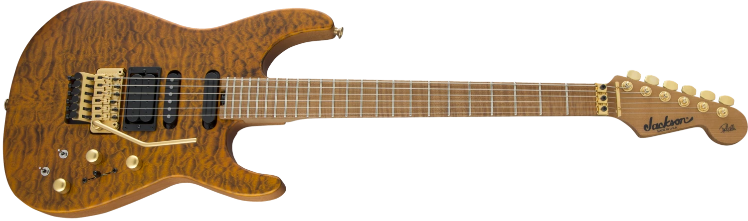 Jackson USA Signature Phil Collen PC1 Satin Stain, Caramelized Flame Maple Fingerboard, Satin Transparent Amber - Jackson 8 Jackson USA Signature Phil Collen PC1 Satin Stain, Caramelized Flame Maple Fingerboard, Satin Transparent Amber - Jackson - Image 8