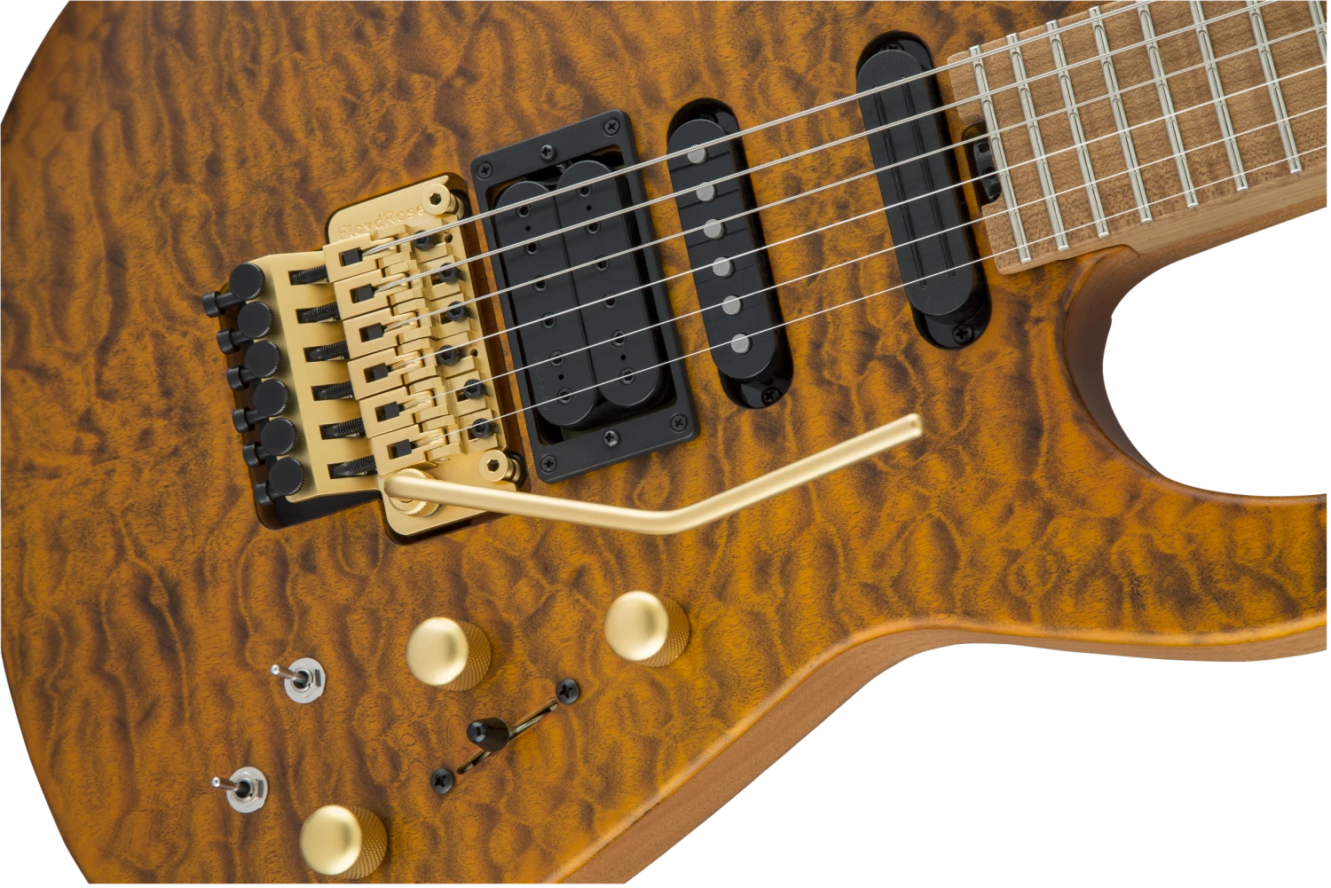 Jackson USA Signature Phil Collen PC1 Satin Stain, Caramelized Flame Maple Fingerboard, Satin Transparent Amber - Jackson 7 Jackson USA Signature Phil Collen PC1 Satin Stain, Caramelized Flame Maple Fingerboard, Satin Transparent Amber - Jackson - Image 7